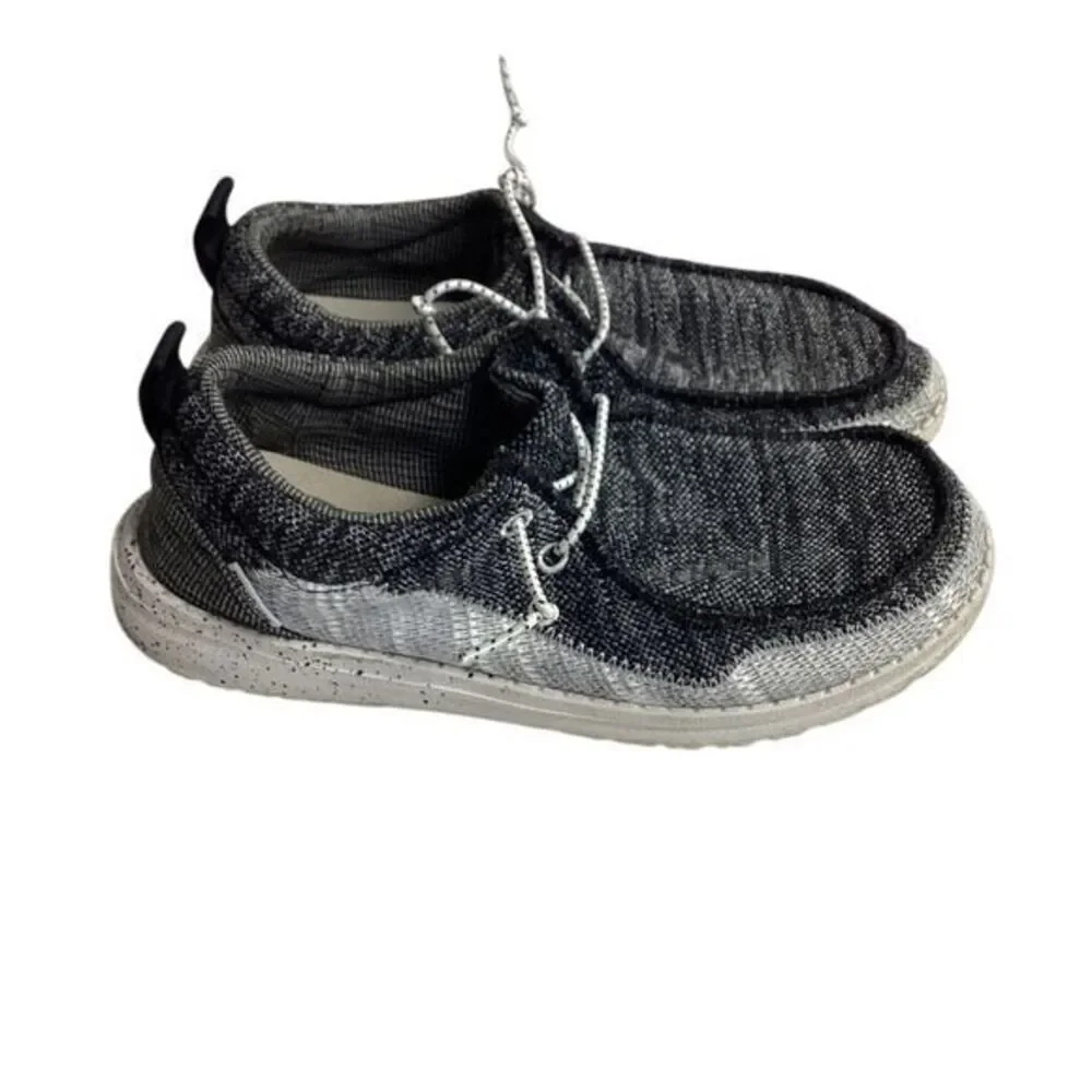 Hey Dude‎ Wally Storm Sox Casual Slip-On Shoes Gray Colorblock Womens Size 7 38